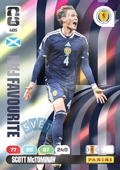 Scott McTominay Scotland Panini FIFA World Cup 2026 Adrenalyn XL Fan Favourite #406